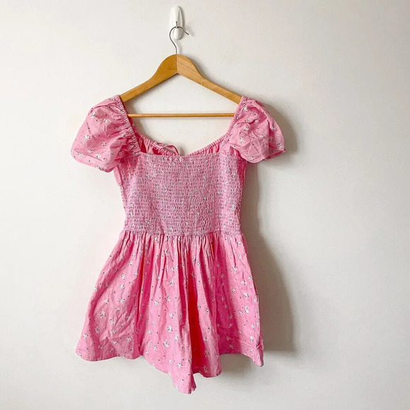 Princess Polly Front Row Romper Playsuit Pink Floral NWT Size 6 - Picture 6 of 9